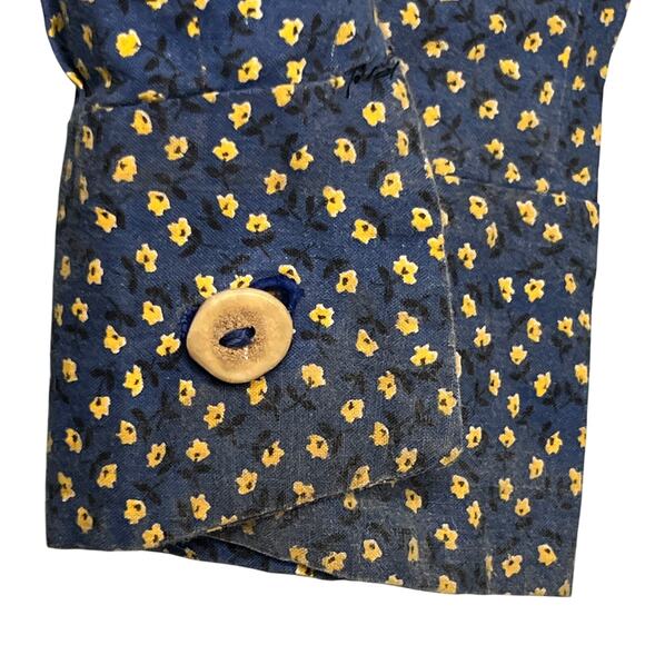 Reproduction Calico 18th 19th Century Work Shirt Calico Reenactment Historical - Picture 5 of 6